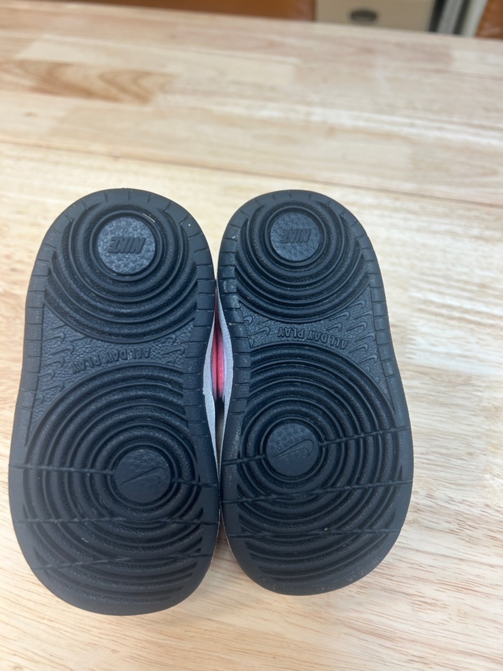 Nike Kids High-Top Sneakers - Black, White & Pink Accent - Picture 6 of 9